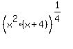 %28x%5E2%28x%2B4%29%29%5E%281%2F4%29