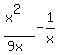 %28x%5E2%29%2F%289x%29-1%2Fx