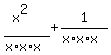 %28x%5E2%29%2F%28x%2Ax%2Ax%29+%2B+1%2F%28x%2Ax%2Ax%29