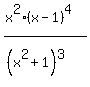 %28x%5E2%2A%28x-1%29%5E4%29%2F%28%28x%5E2%2B1%29%5E3%29