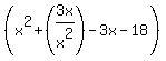 %28x%5E2%2B%283x%2Fx%5E2%29-3x-18%29