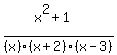 %28x%5E2%2B1%29%2F%28x%29%28x%2B2%29%28x-3%29