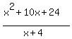 %28x%5E2%2B10x%2B24%29%2F%28x%2B4%29