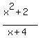 %28x%5E2%2B2%29%2F%28x%2B4%29