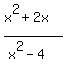 %28x%5E2%2B2x%29%2F%28x%5E2-4%29