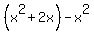 %28x%5E2%2B2x%29-x%5E2