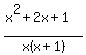 %28x%5E2%2B2x%2B1%29%2Fx%28x%2B1%29