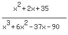 %28x%5E2%2B2x%2B35%29%2F%28x%5E3%2B6x%5E2-37x-90%29