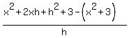 %28x%5E2%2B2xh%2Bh%5E2%2B3-%28x%5E2%2B3%29%29%2Fh