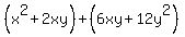 %28x%5E2%2B2xy%29%2B%286xy%2B12y%5E2%29
