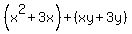 %28x%5E2%2B3x%29%2B%28xy%2B3y%29