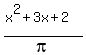 %28x%5E2%2B3x%2B2%29%2Fpi