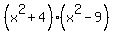 %28x%5E2%2B4%29%28x%5E2-9%29