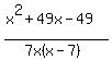 %28x%5E2%2B49x-49%29%2F%287x%28x-7%29%29