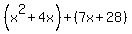 %28x%5E2%2B4x%29%2B%287x%2B28%29