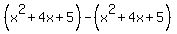 %28x%5E2%2B4x%2B5%29-%28x%5E2%2B4x%2B5%29
