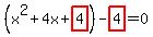 %28x%5E2%2B4x%2Bhighlight%284%29%29-highlight%284%29=0