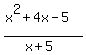%28x%5E2%2B4x-5%29%2F%28x%2B5%29