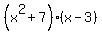 %28x%5E2%2B7%29%28x-3%29