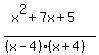 %28x%5E2%2B7x%2B5%29%2F%28%28x-4%29%28x%2B4%29%29+