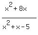 %28x%5E2%2B8x%29%2F%28x%5E2%2Bx-5%29