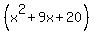 %28x%5E2%2B9x%2B20%29