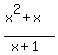 %28x%5E2%2Bx%29%2F%28x%2B1%29