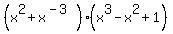 %28x%5E2%2Bx%5E%28-3%29+%29%28x%5E3-x%5E2%2B1%29