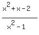 %28x%5E2%2Bx-2%29%2F%28x%5E2-1%29