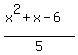%28x%5E2%2Bx-6%29%2F5