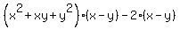 %28x%5E2%2Bxy%2By%5E2%29%28x-y%29-2%28x-y%29