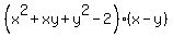 %28x%5E2%2Bxy%2By%5E2-2%29%28x-y%29