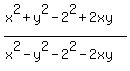 %28x%5E2%2By%5E2-2%5E2%2B2xy%29+%2F+%28x%5E2-y%5E2-2%5E2-2xy%29