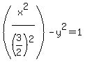 %28x%5E2%2F%283%2F2%29%5E2%29-y%5E2+=+1