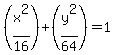 %28x%5E2%2F16%29%2B%28y%5E2%2F64%29=1
