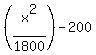 %28x%5E2%2F1800%29+-+200