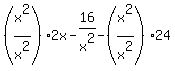 %28x%5E2%2Fx%5E2%292x-16%2Fx%5E2-%28x%5E2%2Fx%5E2%2924