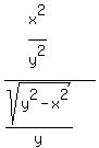 %28x%5E2%2Fy%5E2%29%2F%28sqrt%28y%5E2-x%5E2%29%2Fy%29