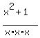 %28x%5E2+%2B+1%29%2F%28x%2Ax%2Ax%29