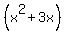 %28x%5E2+%2B+3x%29