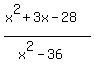 %28x%5E2+%2B+3x+-+28%29%2F%28x%5E2+-+36%29