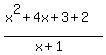 %28x%5E2+%2B+4x+%2B+3+%2B+2%29%2F%28x+%2B+1%29