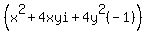 %28x%5E2+%2B+4xyi%2B4y%5E2%28-1%29%29