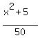 %28x%5E2+%2B+5%29%2F50+