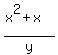 %28x%5E2+%2B+x%29%2Fy