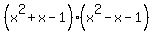 %28x%5E2+%2B+x+-+1%29%2A%28x%5E2+-+x+-+1%29