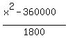 %28x%5E2+-+360000%29%2F1800
