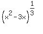 %28x%5E2+-+3x%29%5E%281%2F3%29