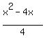 %28x%5E2+-+4x%29%2F4