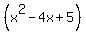 %28x%5E2+-+4x%2B5%29